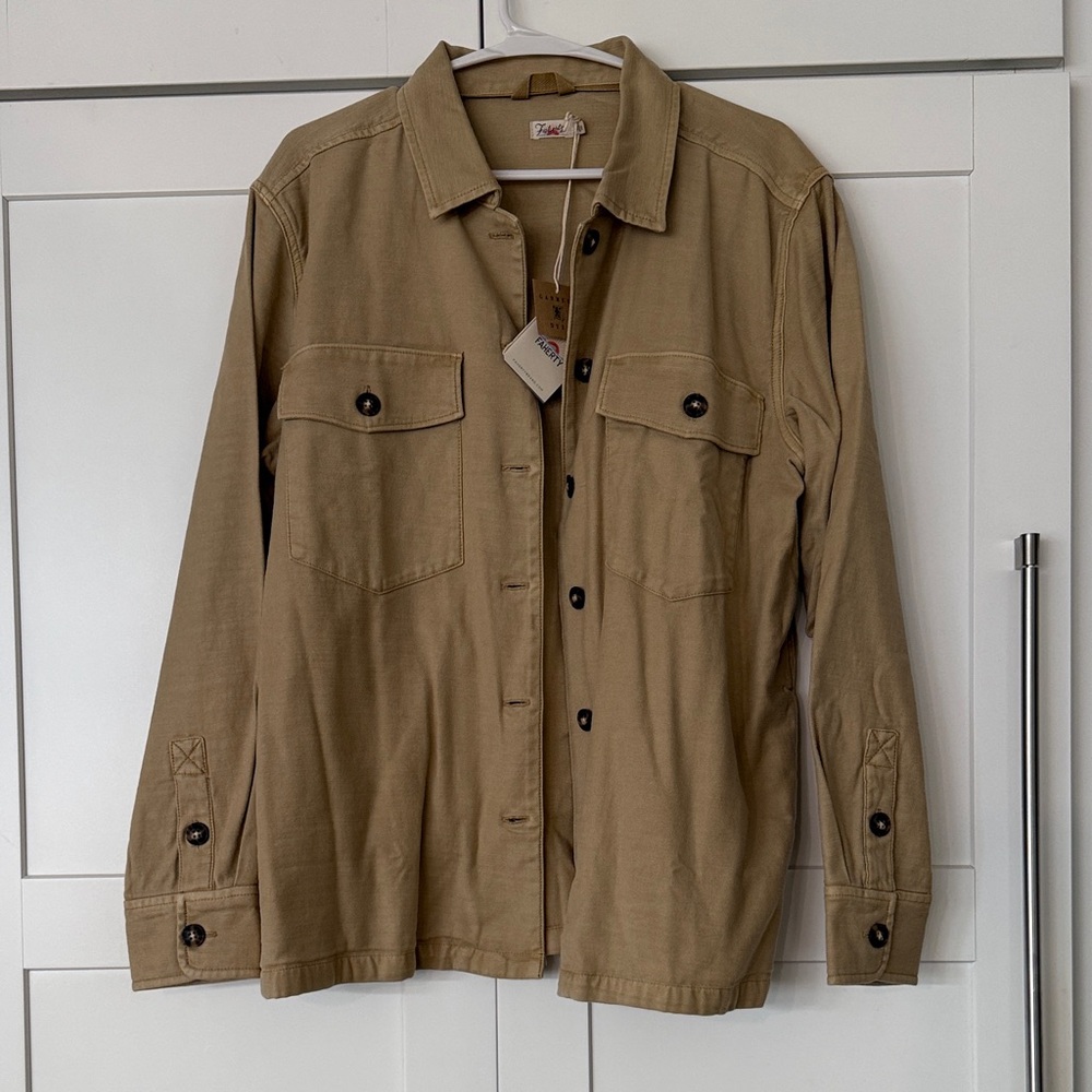 Tan Button-Up Women’s  Jacket